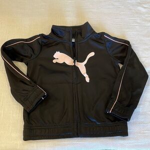 💐5/25 Puma toddler 24 months black pink athletic sweatshirt jacket